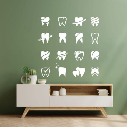 Mural And Wall Vinyl Decal Tooth Patterns Dentist Dentistry Dental Clinicg Car Body Decoration