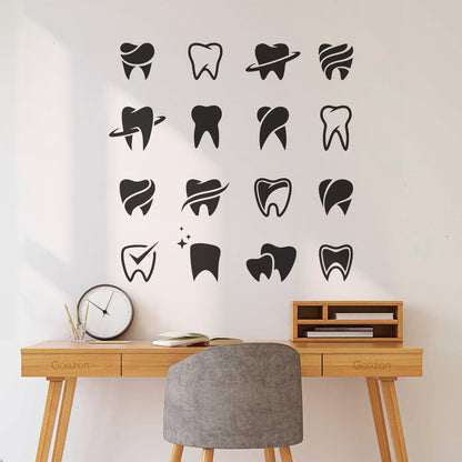 Mural And Wall Vinyl Decal Tooth Patterns Dentist Dentistry Dental Clinicg Car Body Decoration