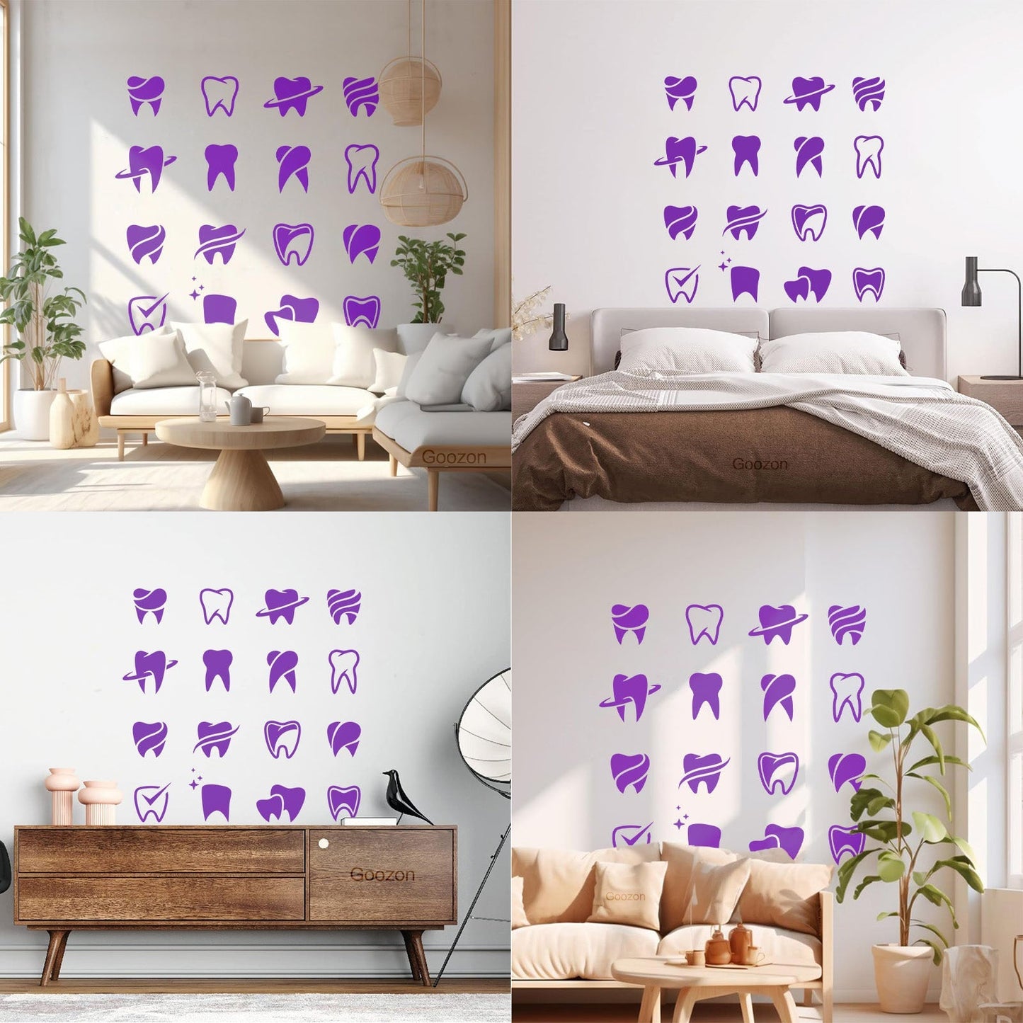 Mural And Wall Vinyl Decal Tooth Patterns Dentist Dentistry Dental Clinicg Car Body Decoration