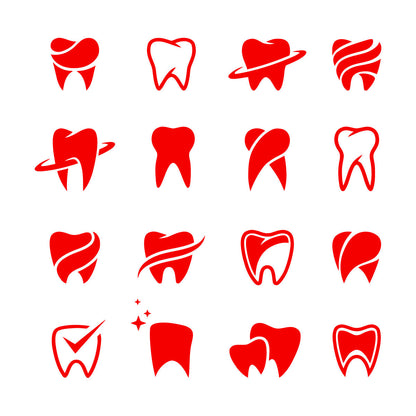 Mural And Wall Vinyl Decal Tooth Patterns Dentist Dentistry Dental Clinicg Car Body Decoration