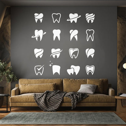 Mural And Wall Vinyl Decal Tooth Patterns Dentist Dentistry Dental Clinicg Car Body Decoration