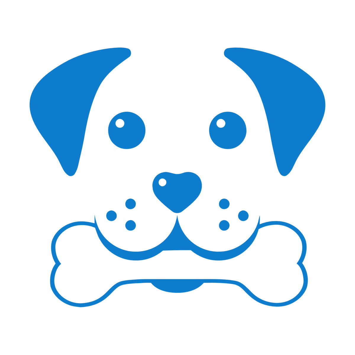 Wall Decals Paster Paper Pets Healthcare Logo Pets Shop Dog Head Multiple Size Options