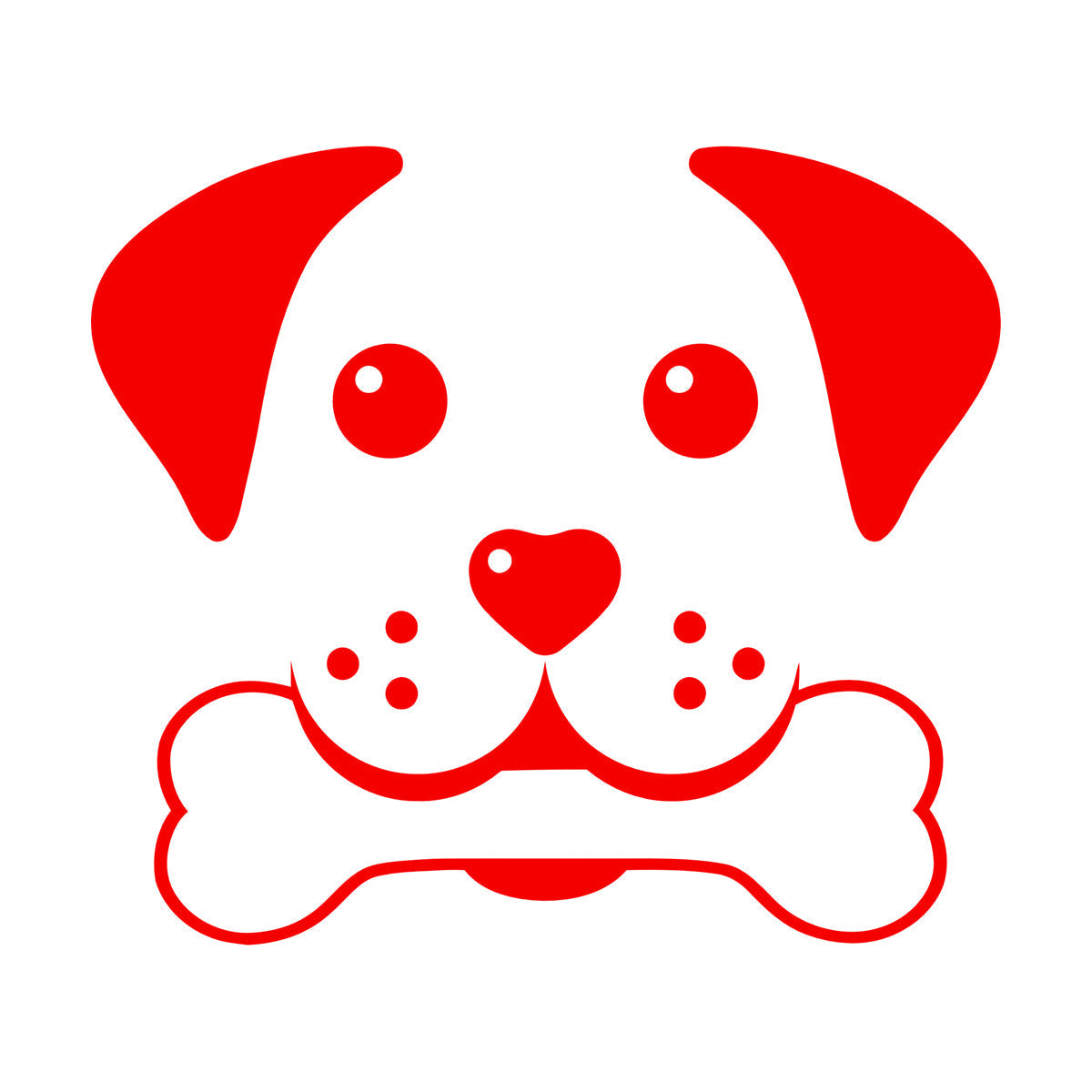 Wall Decals Paster Paper Pets Healthcare Logo Pets Shop Dog Head Multiple Size Options