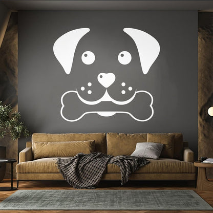 Wall Decals Paster Paper Pets Healthcare Logo Pets Shop Dog Head Multiple Size Options