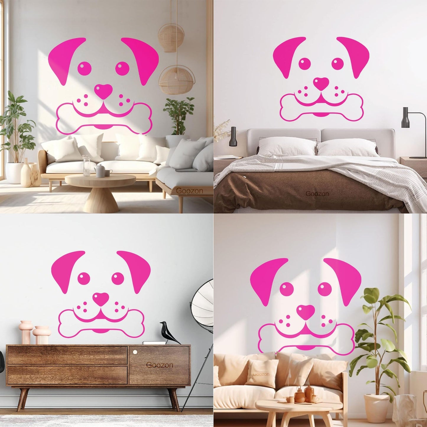 Wall Decals Paster Paper Pets Healthcare Logo Pets Shop Dog Head Multiple Size Options