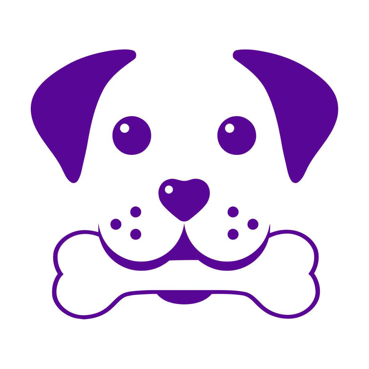 Wall Decals Paster Paper Pets Healthcare Logo Pets Shop Dog Head Multiple Size Options