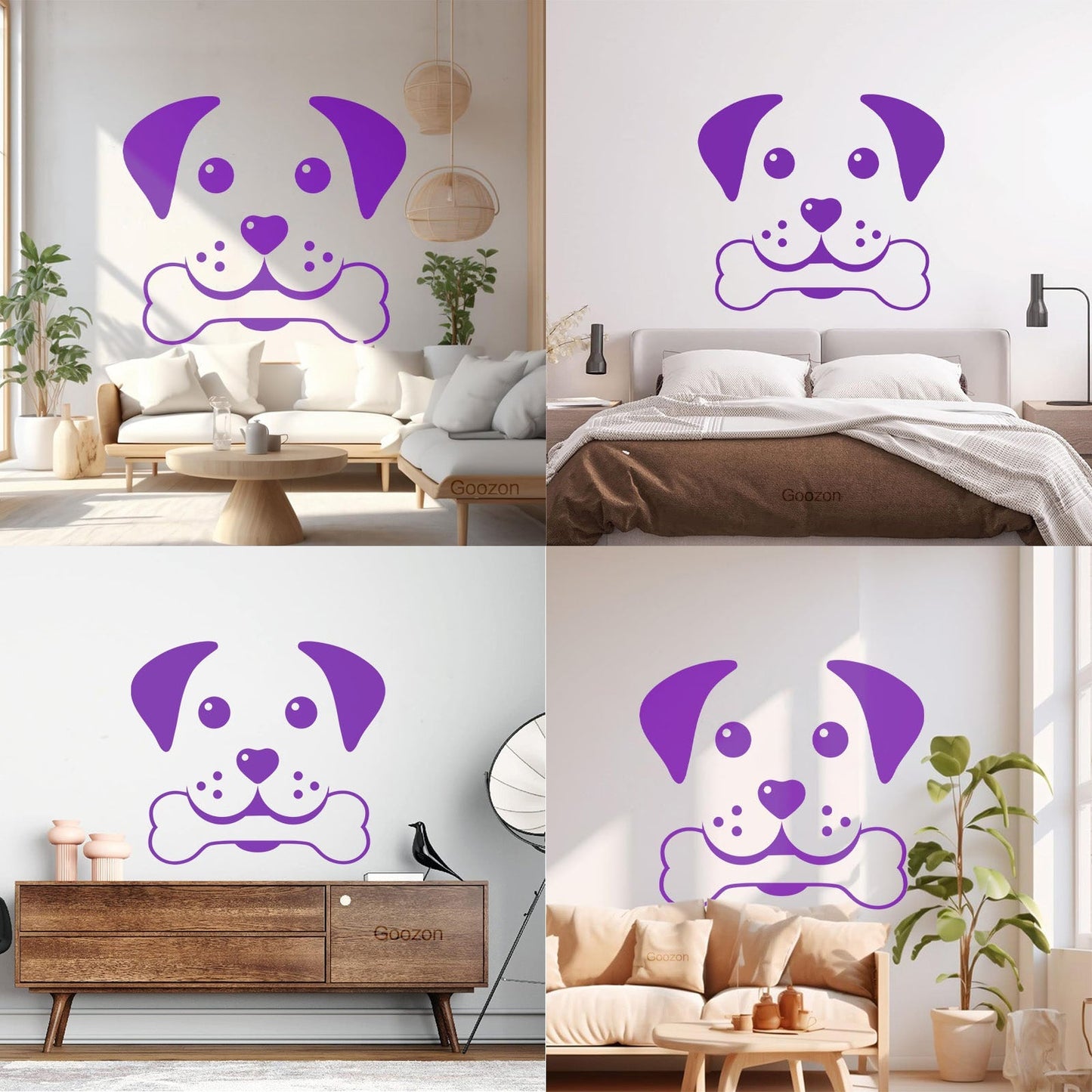 Wall Decals Paster Paper Pets Healthcare Logo Pets Shop Dog Head Multiple Size Options