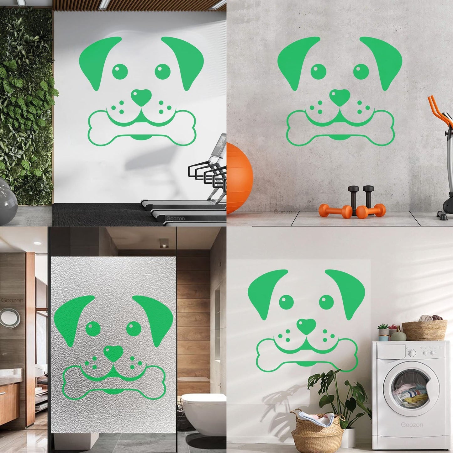 Wall Decals Paster Paper Pets Healthcare Logo Pets Shop Dog Head Multiple Size Options