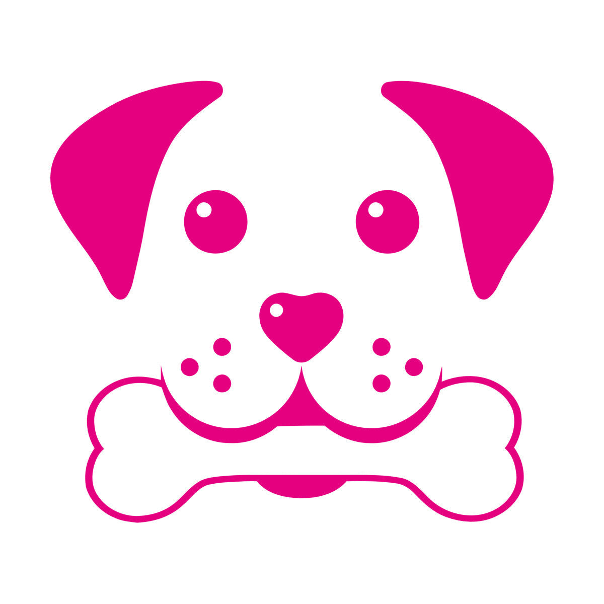 Wall Decals Paster Paper Pets Healthcare Logo Pets Shop Dog Head Multiple Size Options