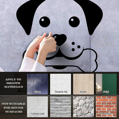 Wall Decals Paster Paper Pets Healthcare Logo Pets Shop Dog Head Multiple Size Options
