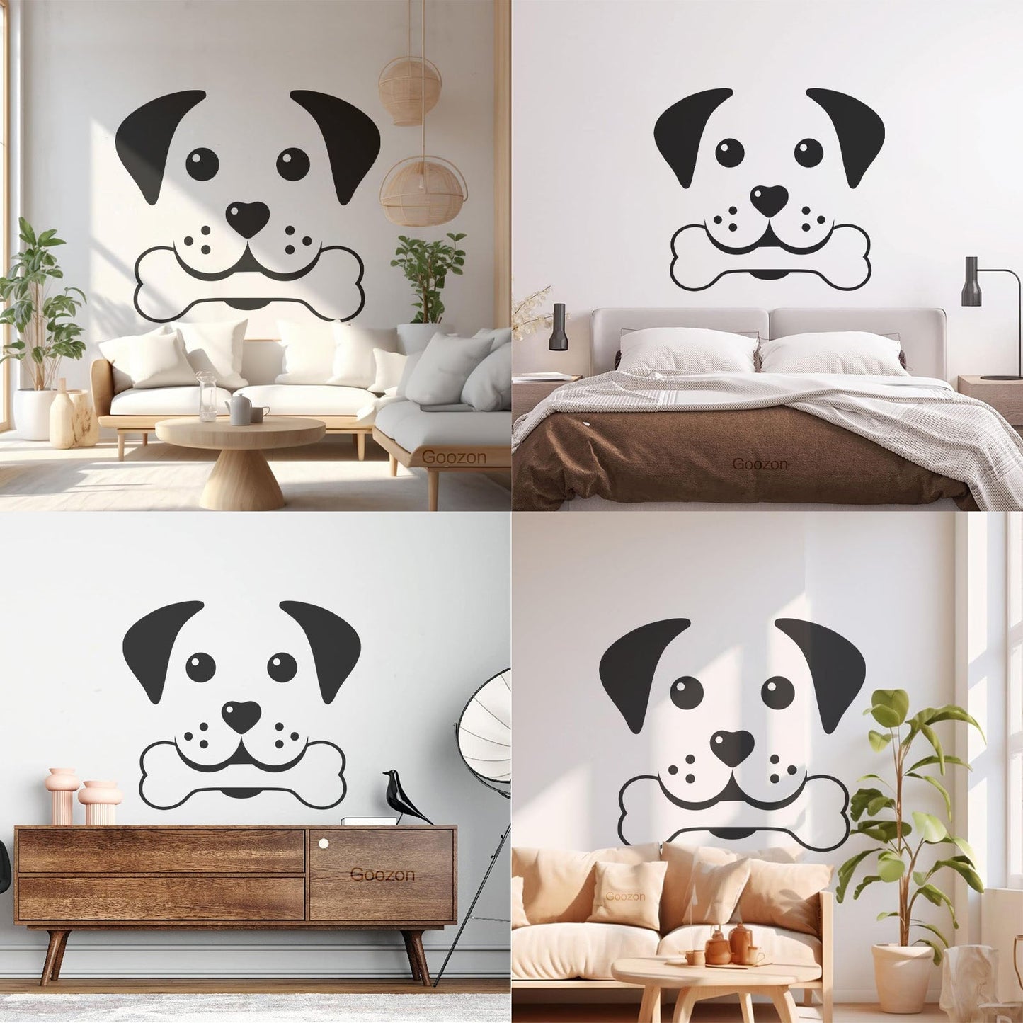 Wall Decals Paster Paper Pets Healthcare Logo Pets Shop Dog Head Multiple Size Options