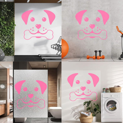 Wall Decals Paster Paper Pets Healthcare Logo Pets Shop Dog Head Multiple Size Options