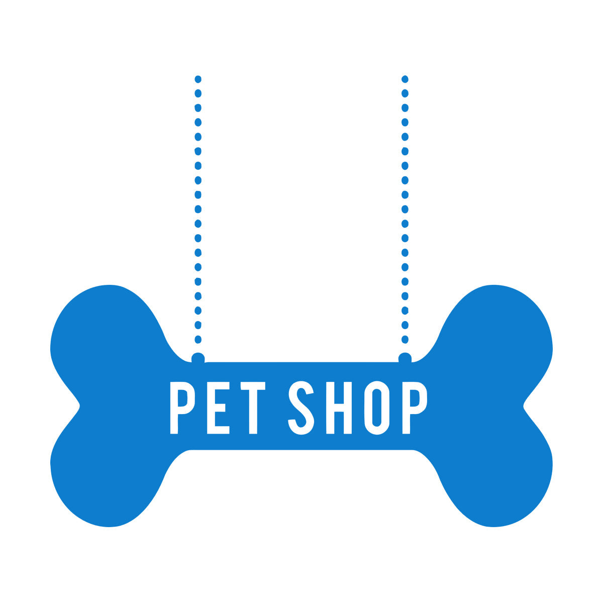 Vinyl Wall Stickers Pet Shop Dog Bone Waterproof