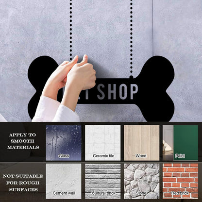 Vinyl Wall Stickers Pet Shop Dog Bone Waterproof