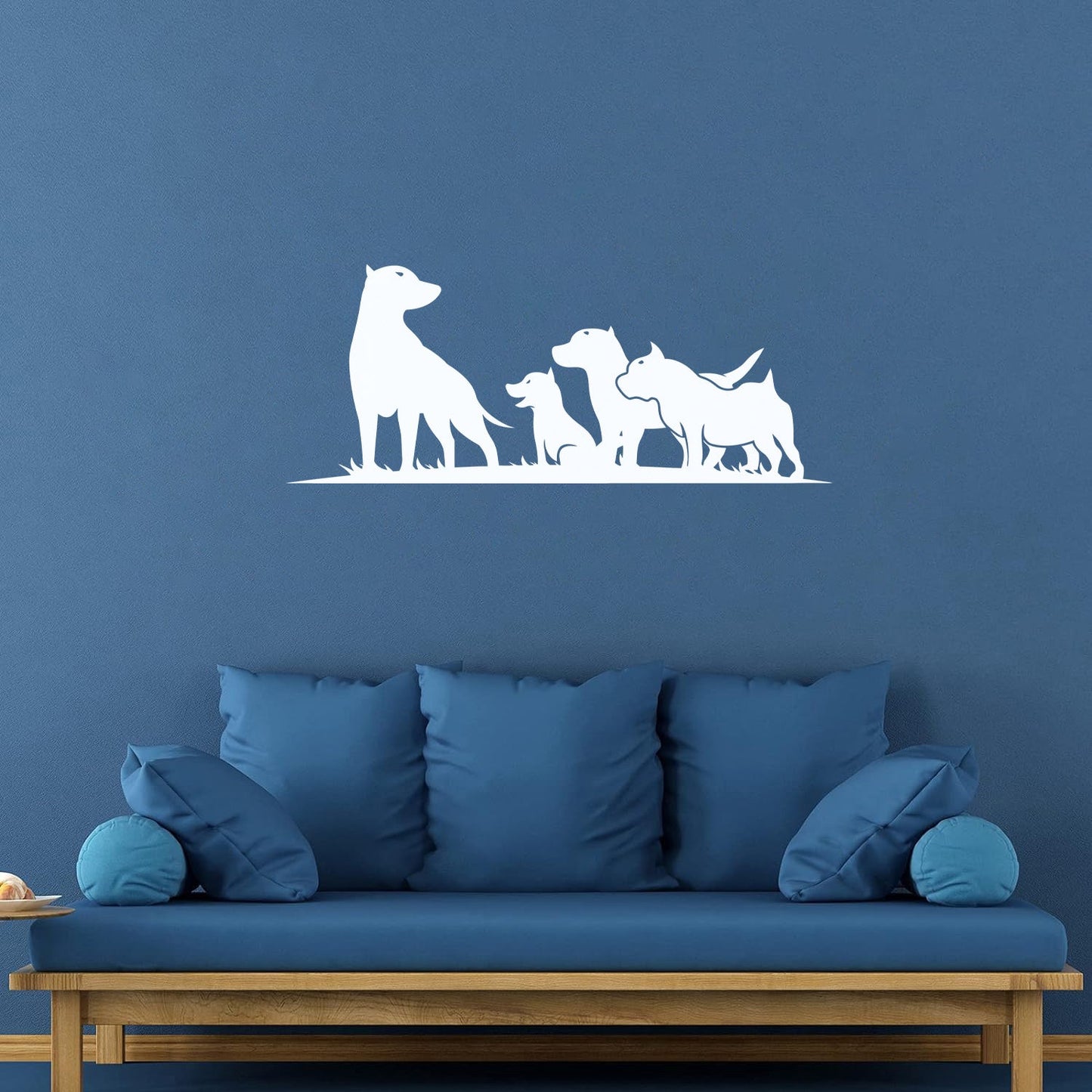 Lettering Decals Silhouette Group Dogs Puppies Pet Shop Veterinary Self Adhesive