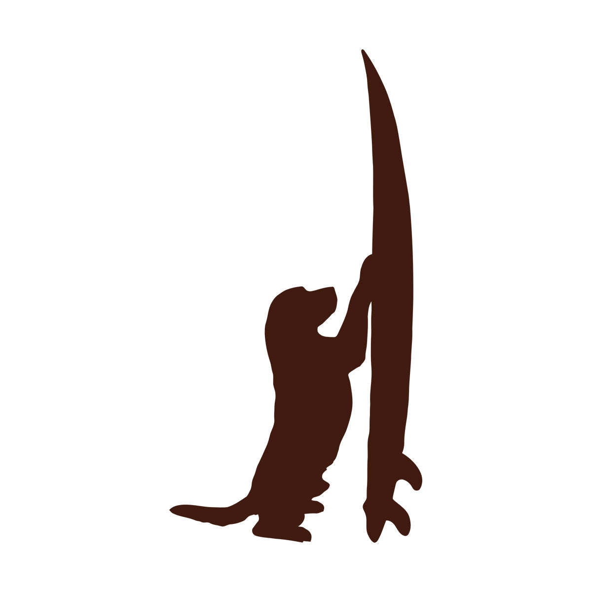 Vinyl Wall Stickers Surfboard Silhouette Dog Surfer Beach Style Easy Installation