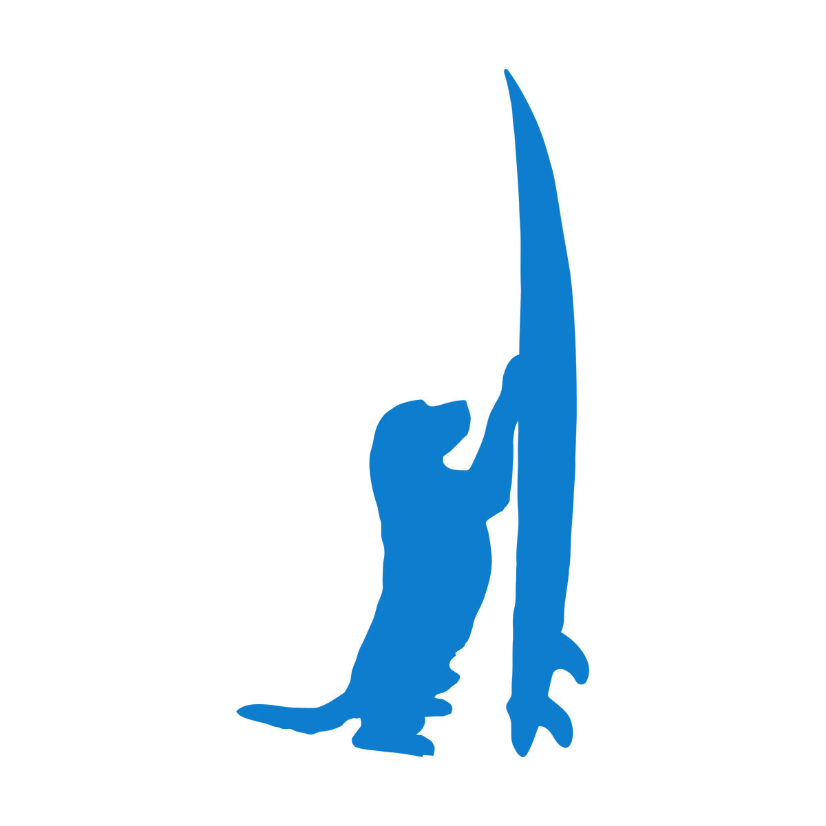 Vinyl Wall Stickers Surfboard Silhouette Dog Surfer Beach Style Easy Installation