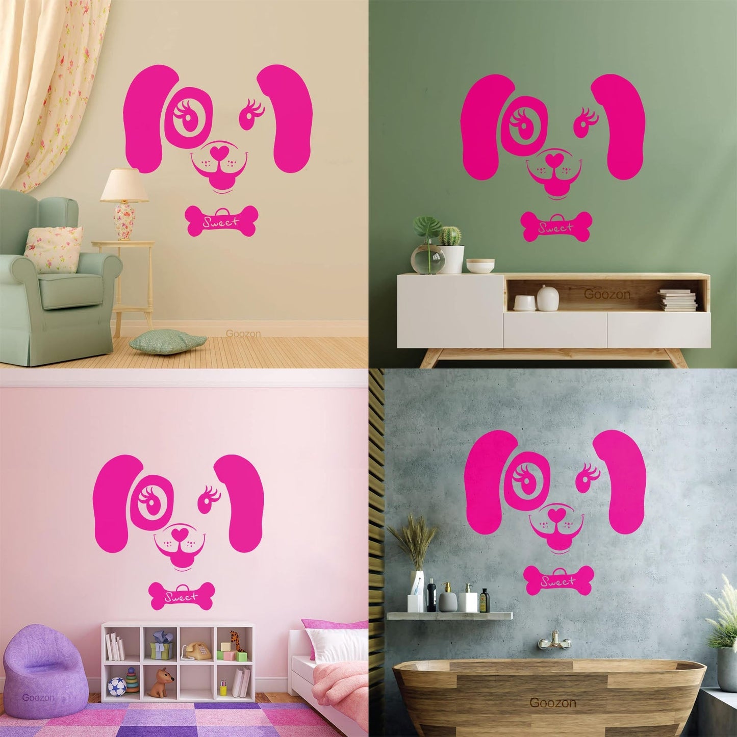 Wall Decals Sweet Puppy Dog Child Nursery Art Mural Painting