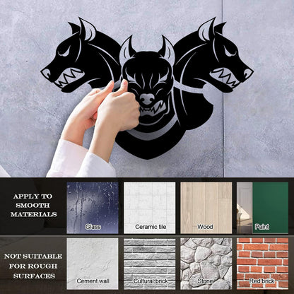 Vinyl Wall Decals Three Headed Cerberus Angry Dog Patrol Garage Multiple Size Options