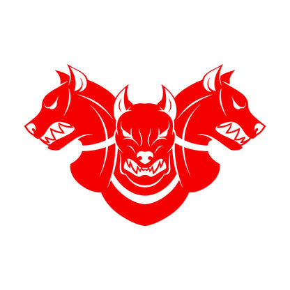 Vinyl Wall Decals Three Headed Cerberus Angry Dog Patrol Garage Multiple Size Options