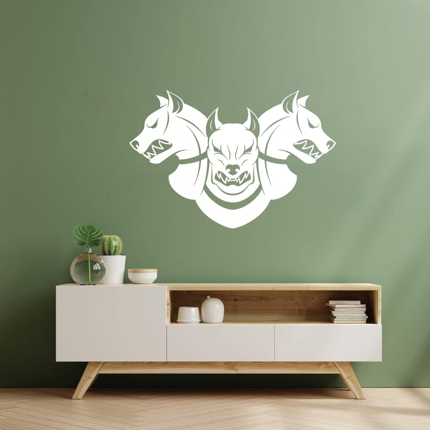 Vinyl Wall Decals Three Headed Cerberus Angry Dog Patrol Garage Multiple Size Options