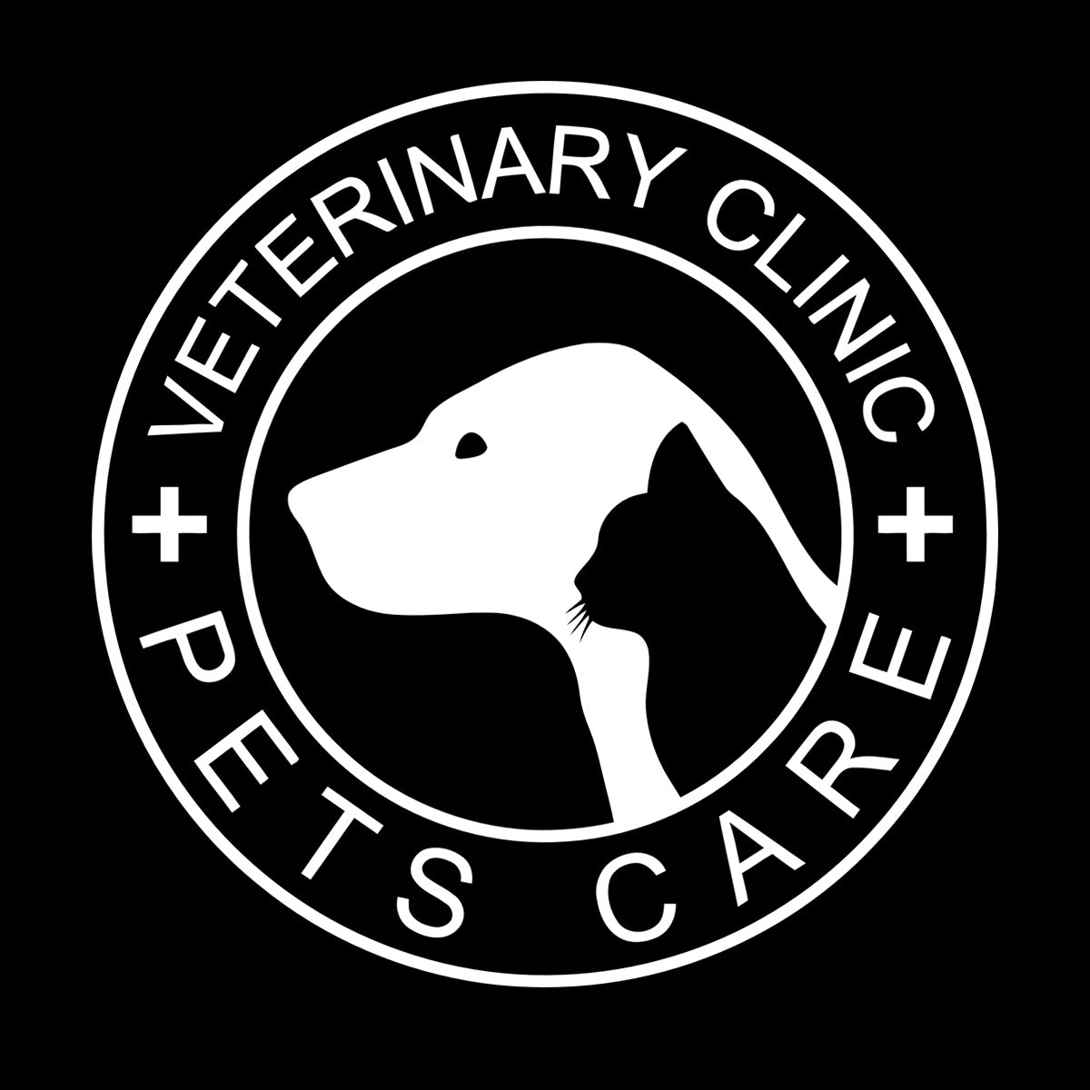 Engraving Decals Veterinary Care Cente Pet Hospital Dog Head Waterproof