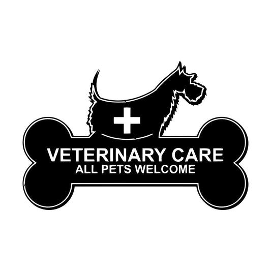 Mural And Wall Vinyl Decal Veterinary Care Signboard Pet Dog Bone It Won'T Fall Off