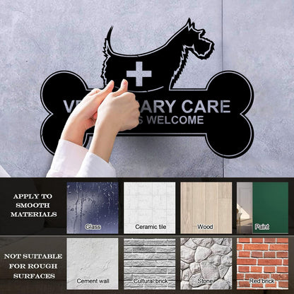 Mural And Wall Vinyl Decal Veterinary Care Signboard Pet Dog Bone It Won'T Fall Off