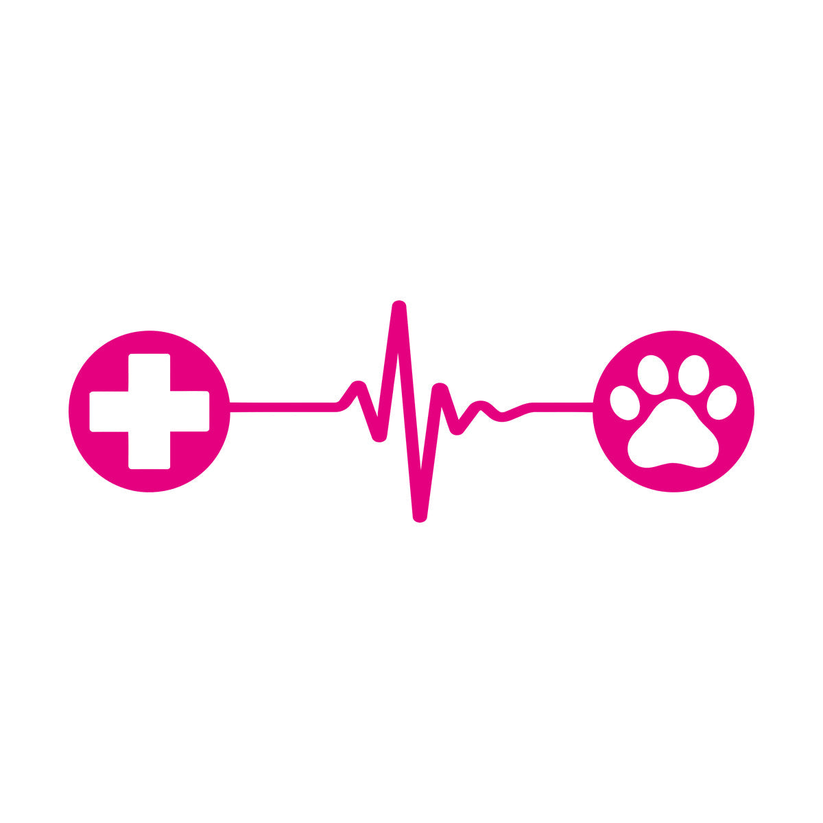 Fine Carving Stickers Veterinary Emblem Of Dog Paw And Medical Cross Art Decoration