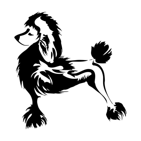 Lettering Stickers Dog Pet Beautiful Poodle Friend Removable Without Leaving Glue