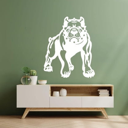 Evil Angry Dog Pit Bull Beast Pet Wall Decals Paster Paper Self Adhesive