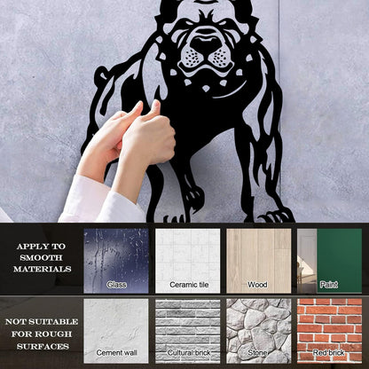 Evil Angry Dog Pit Bull Beast Pet Wall Decals Paster Paper Self Adhesive