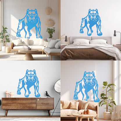 Evil Angry Dog Pit Bull Beast Pet Wall Decals Paster Paper Self Adhesive