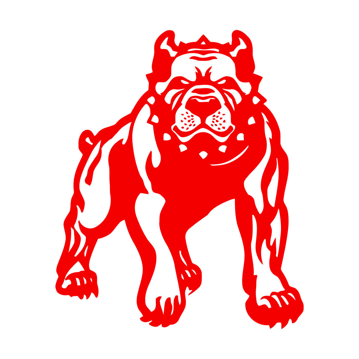 Evil Angry Dog Pit Bull Beast Pet Wall Decals Paster Paper Self Adhesive