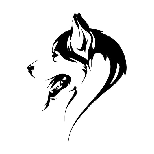 Wall Decals Pet Dog Head Friend Puppy Guard Multi Color Selection