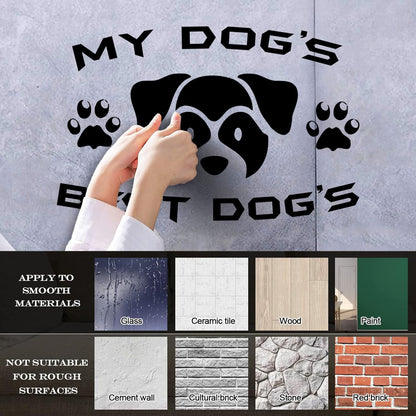 Vinyl Wall Decals Pet Dog Inscription Words Friend Puppy Equipped With Transfer Film Kit