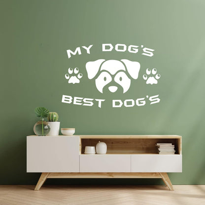 Vinyl Wall Decals Pet Dog Inscription Words Friend Puppy Equipped With Transfer Film Kit
