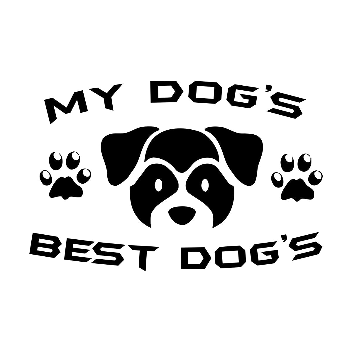 Vinyl Wall Decals Pet Dog Inscription Words Friend Puppy Equipped With Transfer Film Kit