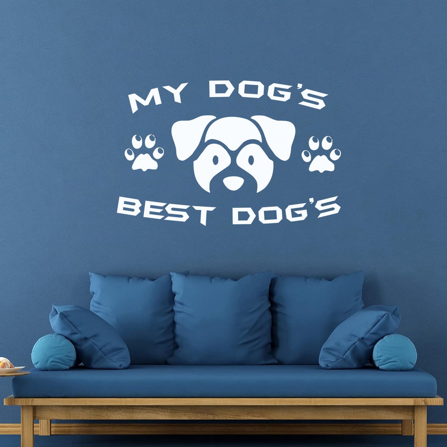Vinyl Wall Decals Pet Dog Inscription Words Friend Puppy Equipped With Transfer Film Kit