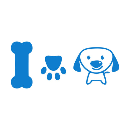 Wall Stickers Paster Paper Dog Puppy Love Pets Bone Nursery Multiple Size Options