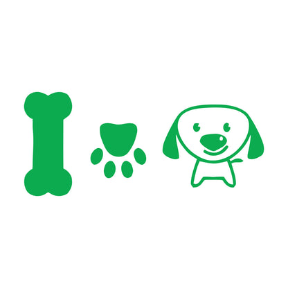 Wall Stickers Paster Paper Dog Puppy Love Pets Bone Nursery Multiple Size Options