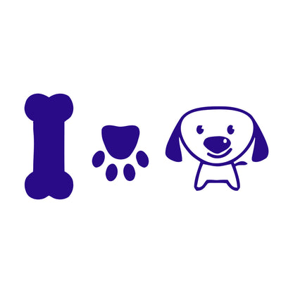 Wall Stickers Paster Paper Dog Puppy Love Pets Bone Nursery Multiple Size Options