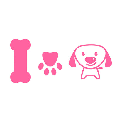 Wall Stickers Paster Paper Dog Puppy Love Pets Bone Nursery Multiple Size Options