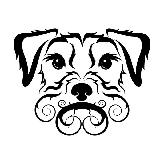 Fine Carving Stickers Pet Dog Cute Curly Haired Irish Terrier It Won'T Fall Off