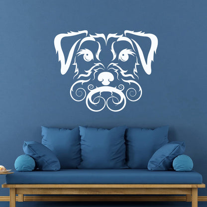 Fine Carving Stickers Pet Dog Cute Curly Haired Irish Terrier It Won'T Fall Off