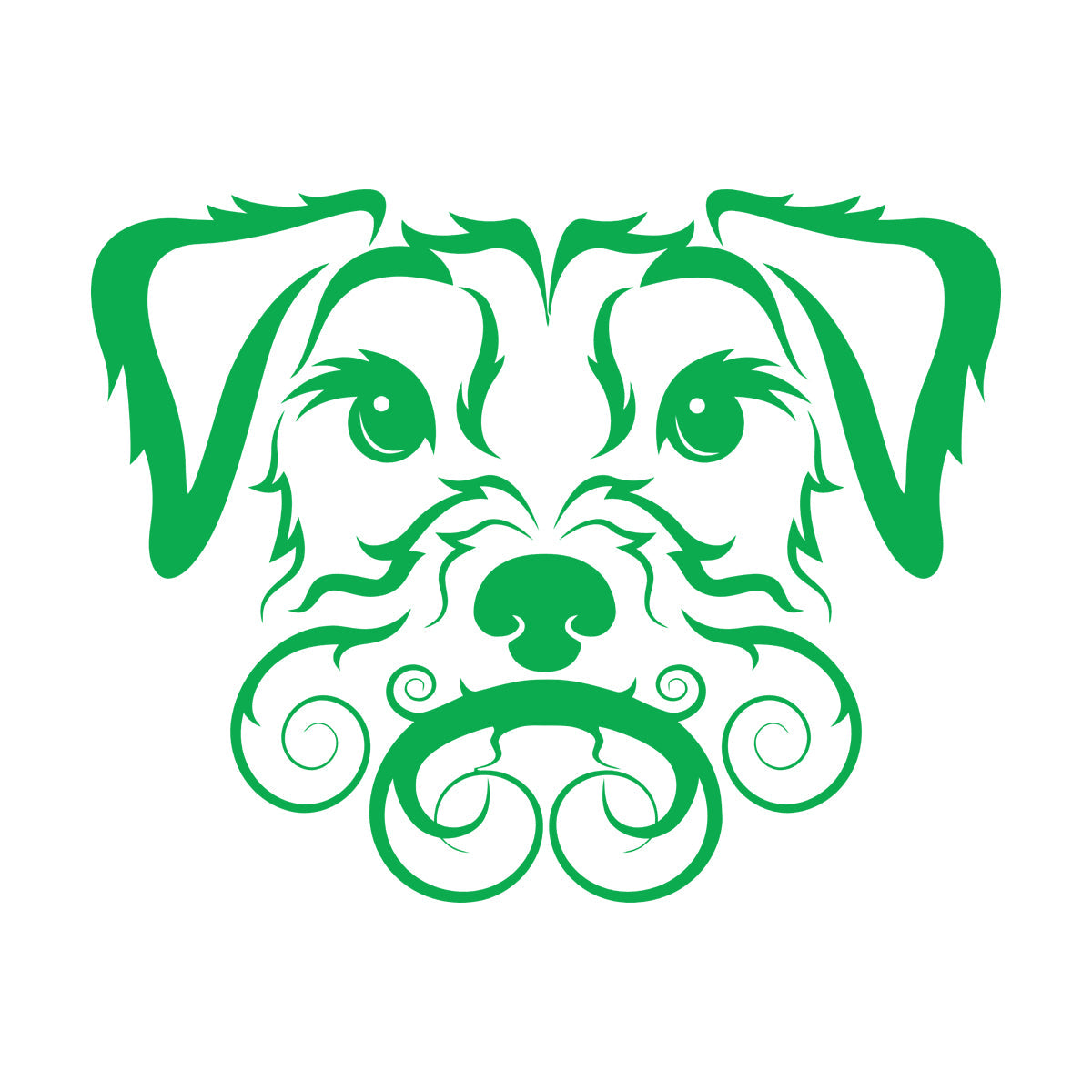 Fine Carving Stickers Pet Dog Cute Curly Haired Irish Terrier It Won'T Fall Off