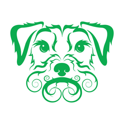 Fine Carving Stickers Pet Dog Cute Curly Haired Irish Terrier It Won'T Fall Off