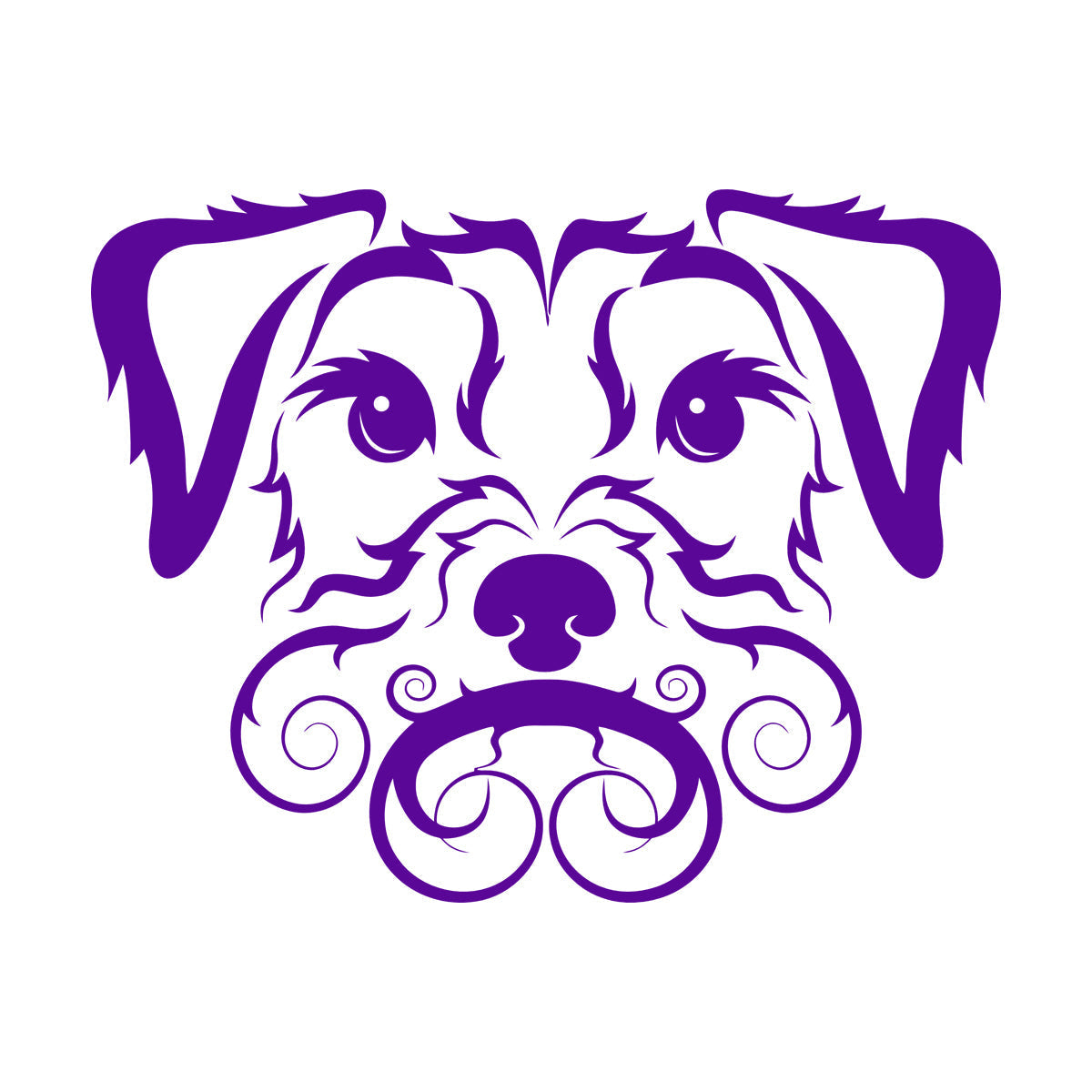 Fine Carving Stickers Pet Dog Cute Curly Haired Irish Terrier It Won'T Fall Off