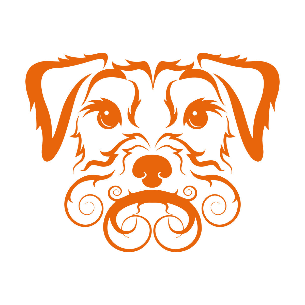 Fine Carving Stickers Pet Dog Cute Curly Haired Irish Terrier It Won'T Fall Off