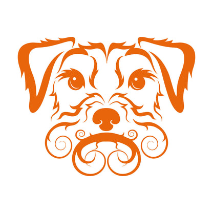 Fine Carving Stickers Pet Dog Cute Curly Haired Irish Terrier It Won'T Fall Off